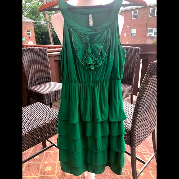 Anthropologie by Maeve Kelly green dress - Picture 3 of 9